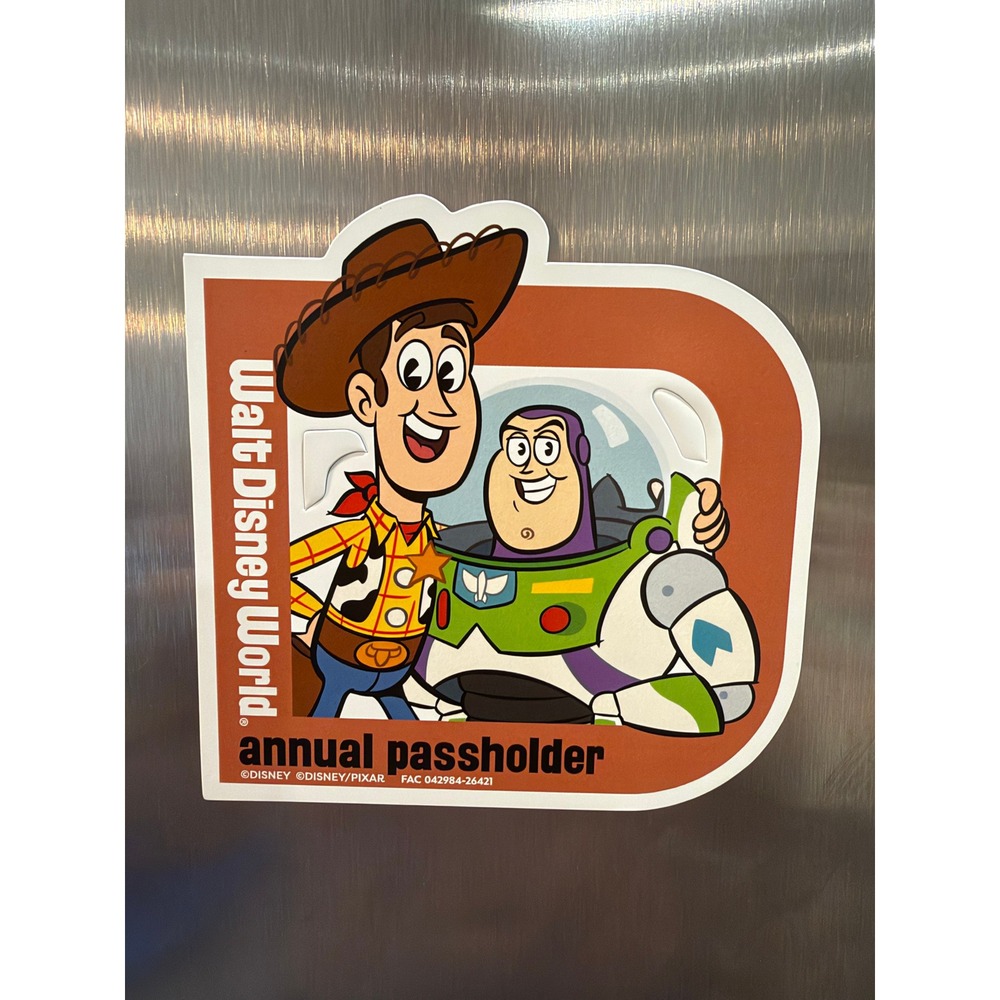 2026 Disney World Buzz Woody Annual Passholder Magnet Toy Story Cutouts Intact